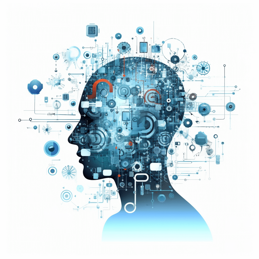 Illustration für intelligente Software und Prozessautomatisierung